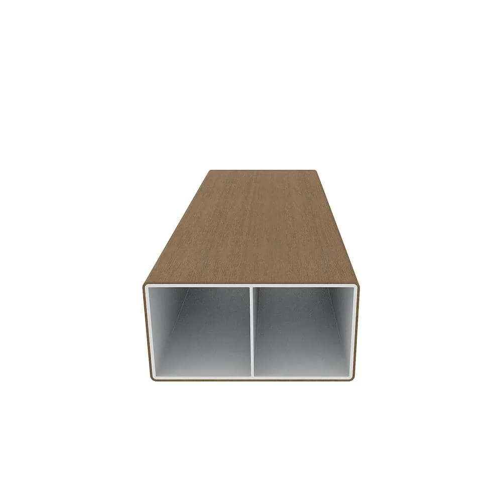 NewTechWood Alusions 2 in. x 4 in. x 144 in. Coextruded Peruvian Teak Wood Composite Aluminum Beams, photo 4 of 6