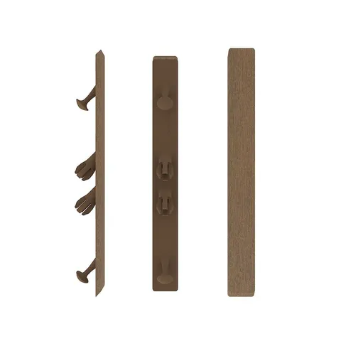 UltraShield Teak Angle End Caps for Composite Decking