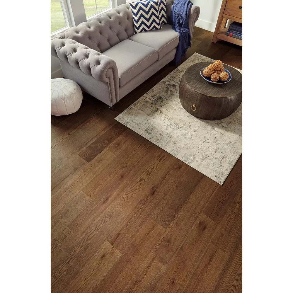 Pergo Defense+ Norwood Oak 3/8 in. T x 7.5 in. W Click Lock Distressed Engineered Hardwood Flooring (24.5 sq.ft./case), photo 4 of 12