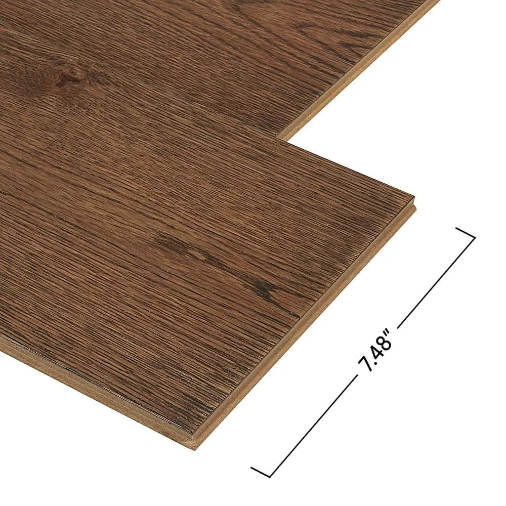 Pergo Defense+ Norwood Oak 3/8 in. T x 7.5 in. W Click Lock Distressed Engineered Hardwood Flooring (24.5 sq.ft./case), photo 10 of 12