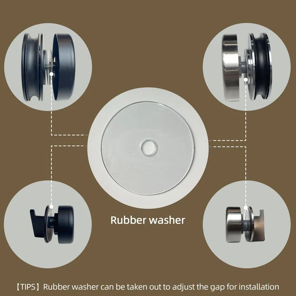 NTQ 60 in. W x 79 in. H Soft Close Double Sliding Bypass Frameless Glass Shower Door in Brushed Nickel 3/8 in. Clear Glass, photo 4 of 14