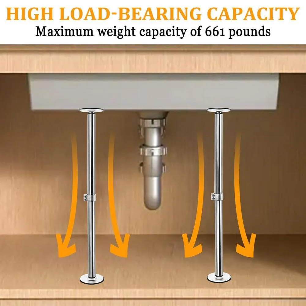 Numhew Adjustable Stainless Steel Undermount Sink Bracket Kit, photo 6 of 7