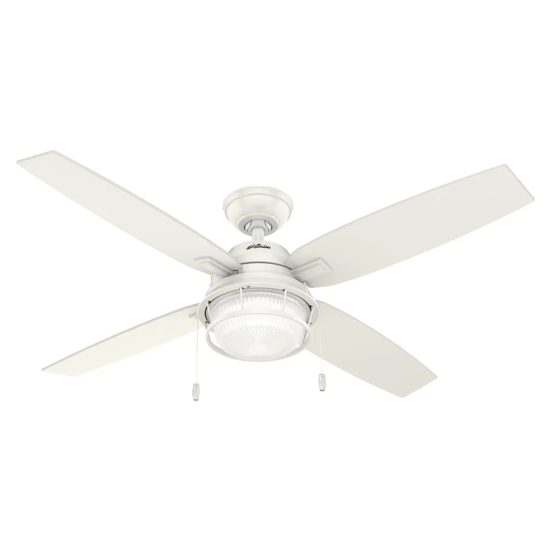 Hunter Ocala 52-in Noble Bronze LED Indoor/Outdoor Ceiling Fan with Light Kit (4-Blade), photo 2 of 2