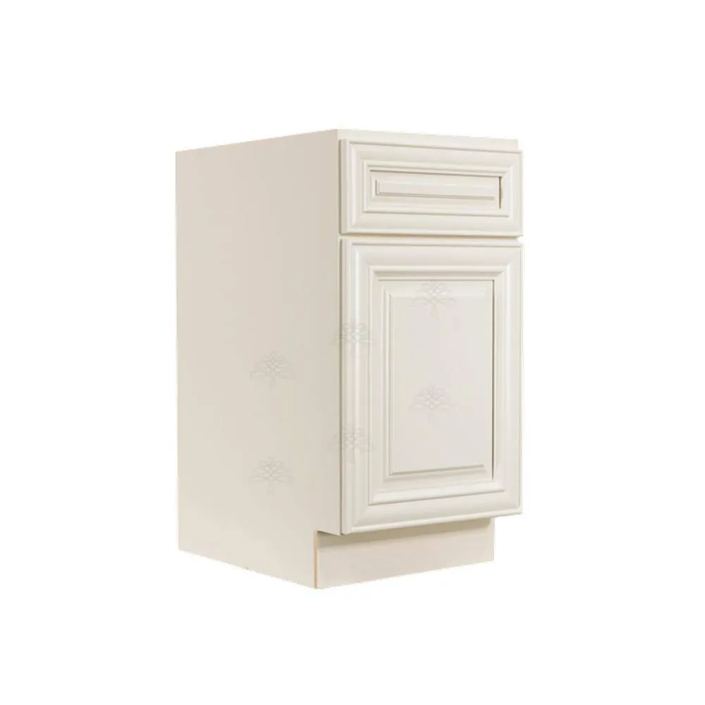 LIFEART CABINETRY Princeton Assembled 18 in. x 34.5 in. x 24 in. Base Wasket Cabinet in Off-White, photo 3 of 9