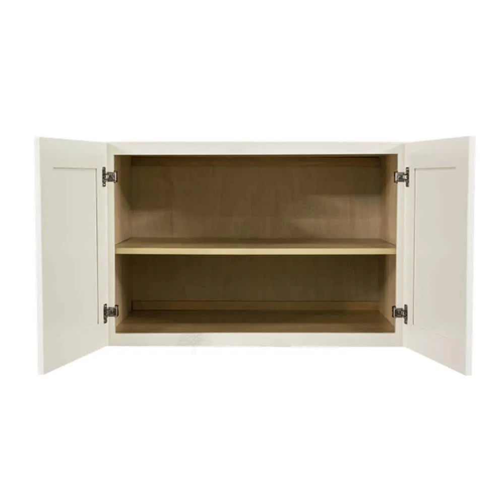 LIFEART CABINETRY Princeton Assembled 36 in. x 24 in. x 24 in. 2-Door Wall Cabinet with 1-Shelves in Off-White, photo 3 of 8
