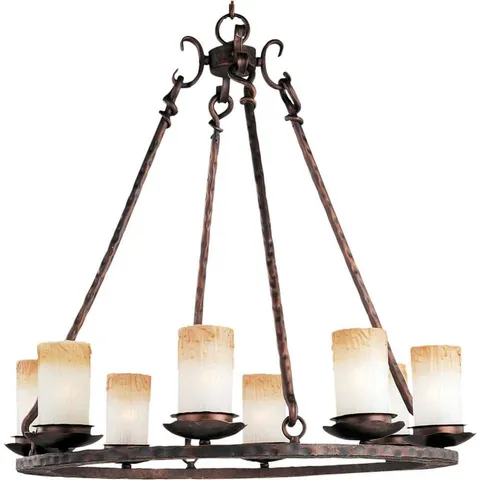 Notre Dame 8-Light Bronze Chandelier