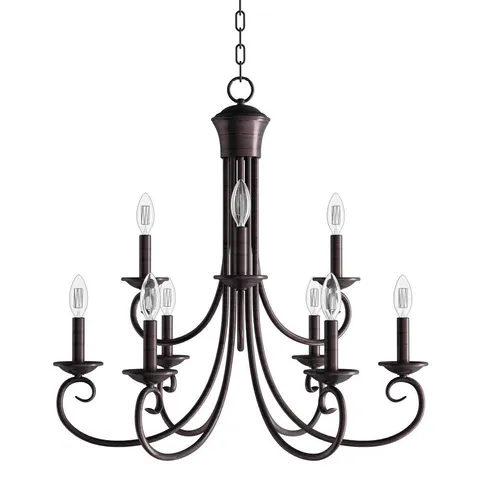 Loft 9-Light Oil-Rubbed Bronze Chandelier