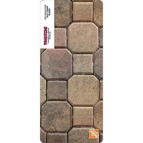 Paper Sample Only of Decorastone 9.06 in long · 5.51 in wide · 2.36 in high Oldtown Blend Concrete Paver