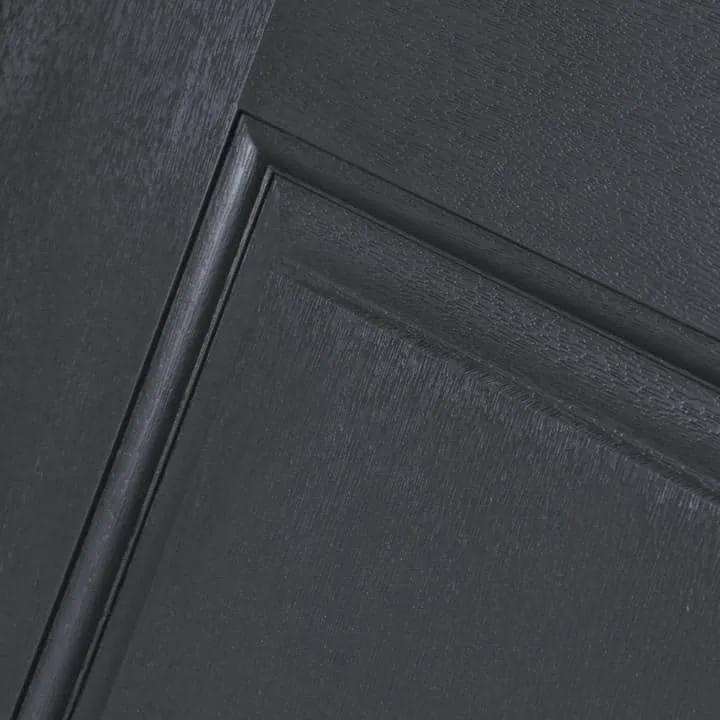 Steves & Sons Regency 36 in. x 96 in. 3/4-6 Lite Clear Glass RHIS Onyx Stained Fiberglass Prehung Front Door, photo 5 of 8