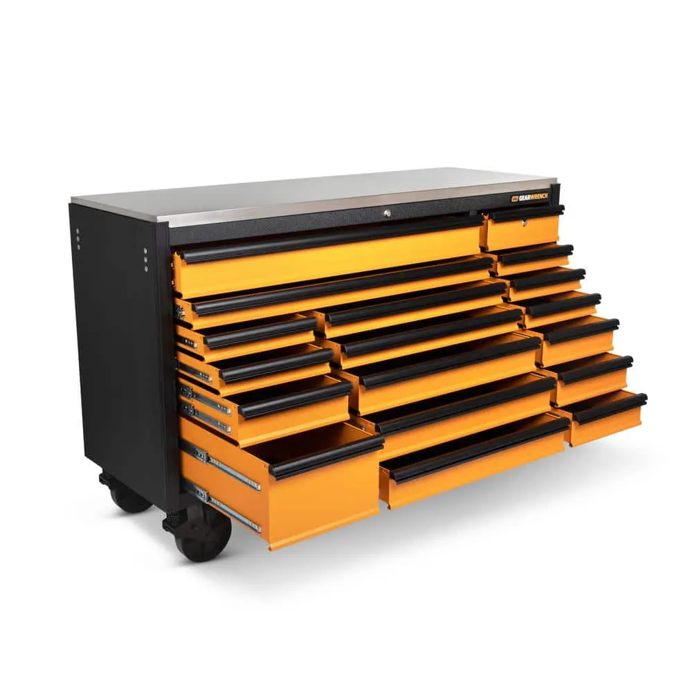 GEARWRENCH MEGAMOD 72 in. x 25 in. 18-Drawer Mobile Workbench Cabinet with Master Mechanics Tool Set in Foam Trays (1,268-Pieces), photo 5 of 15