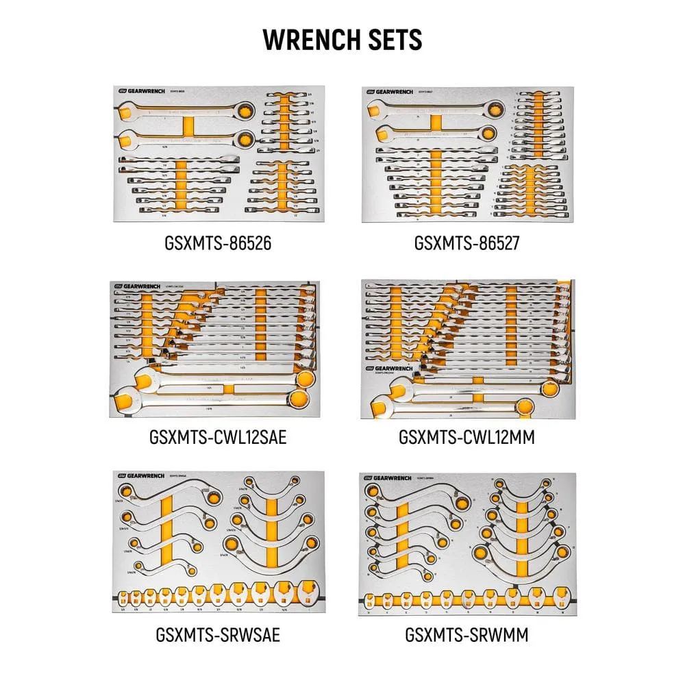 GEARWRENCH MEGAMOD 72 in. x 25 in. 18-Drawer Mobile Workbench Cabinet with Master Mechanics Tool Set in Foam Trays (1,268-Pieces), photo 9 of 15