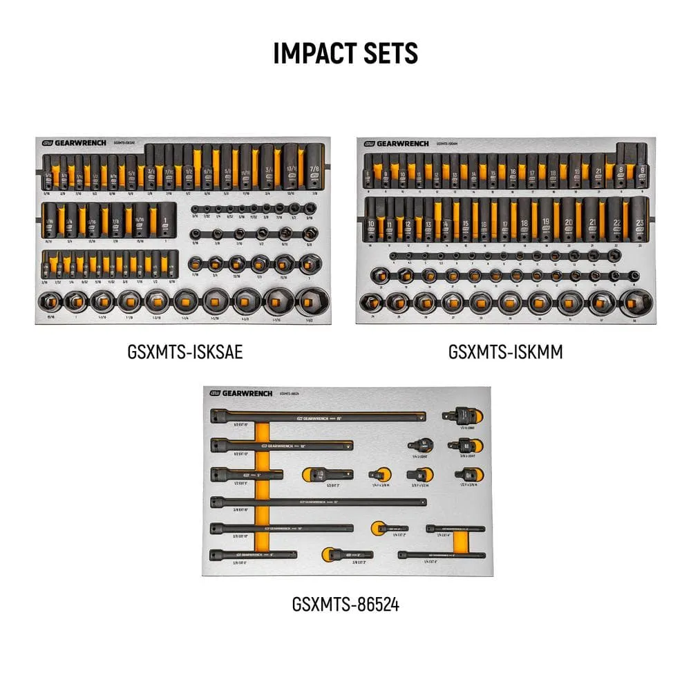 GEARWRENCH MEGAMOD 72 in. x 25 in. 18-Drawer Mobile Workbench Cabinet with Master Mechanics Tool Set in Foam Trays (1,268-Pieces), photo 10 of 15