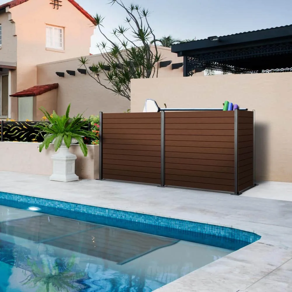 OUTDECO 5.5 in. x 72 in. x .75 in. Wood Plastic Composite Fence Board, Tongue and Groove Topper, Sanded Finish - Espresso, photo 12 of 12