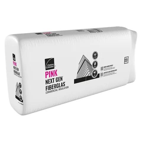 R-19 Kraft Faced Fiberglass Insulation Batts, 6.25 × 24 × 96 in