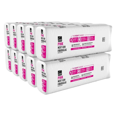 R-30 Unfaced Fiberglass Insulation Batts, 8.25 × 15.5 × 48 in