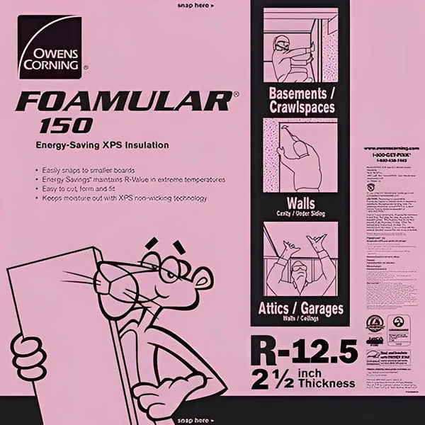 Owens Corning FOAMULAR 150 XPS 4ft x 8ft Insulation Board - All Sizes, photo 4 of 9