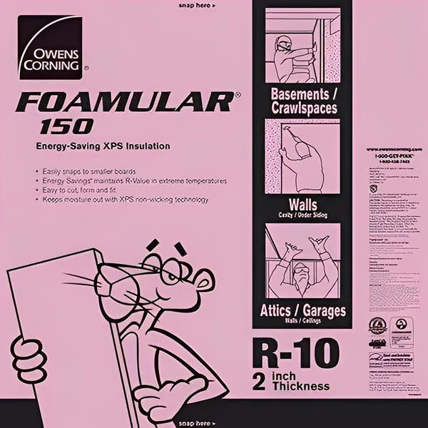 Owens Corning FOAMULAR 150 XPS 4ft x 8ft Insulation Board - All Sizes, photo 3 of 9