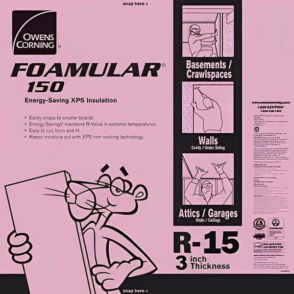 Owens Corning FOAMULAR 150 XPS 4ft x 8ft Insulation Board - All Sizes, photo 5 of 9