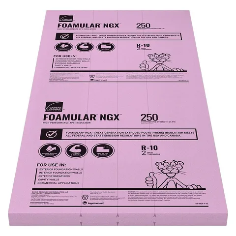 FOAMULAR NGX 250 2 in × 4 ft × 8 ft XPS Rigid Foam Board Insulation
