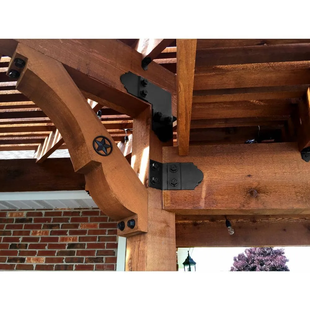 OWT Ornamental Wood Ties 1/2 in. x 5 in. x 6 in. Truss Accent Plate (2 Per Box), photo 3 of 4
