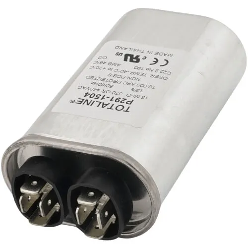 Carrier P291-1504 440V Single Oval Run Capacitor, 15 MFD, photo 2 of 3