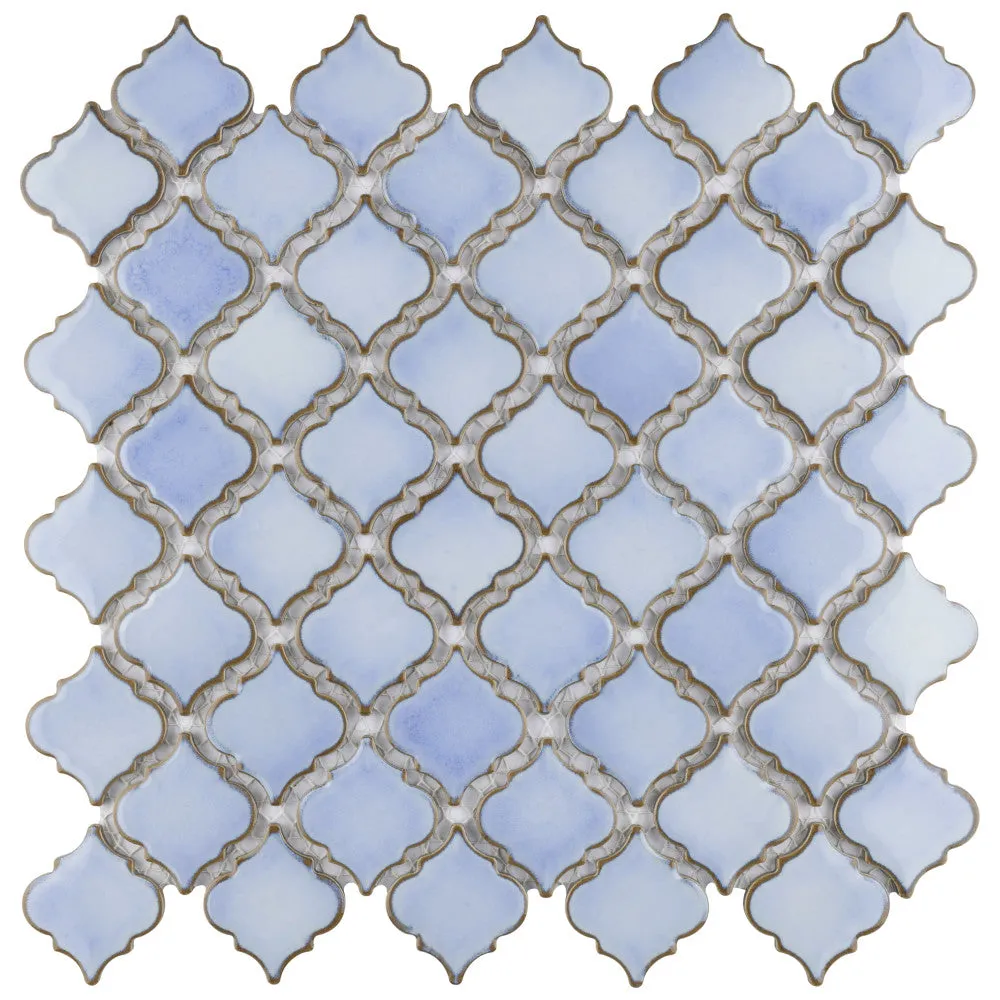 Merola Tile Hudson Tangier Frost Blue 12 in. x 12 in. Porcelain Mosaic Tile (10.96 sq. ft. / Case), photo 6 of 8