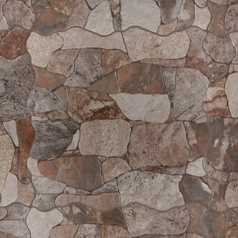 Merola Tile Attica Gris 16-7/8 in. x 16-7/8 in. Ceramic Floor and Wall Tile (14.15 sq. ft. / Case), photo 6 of 8