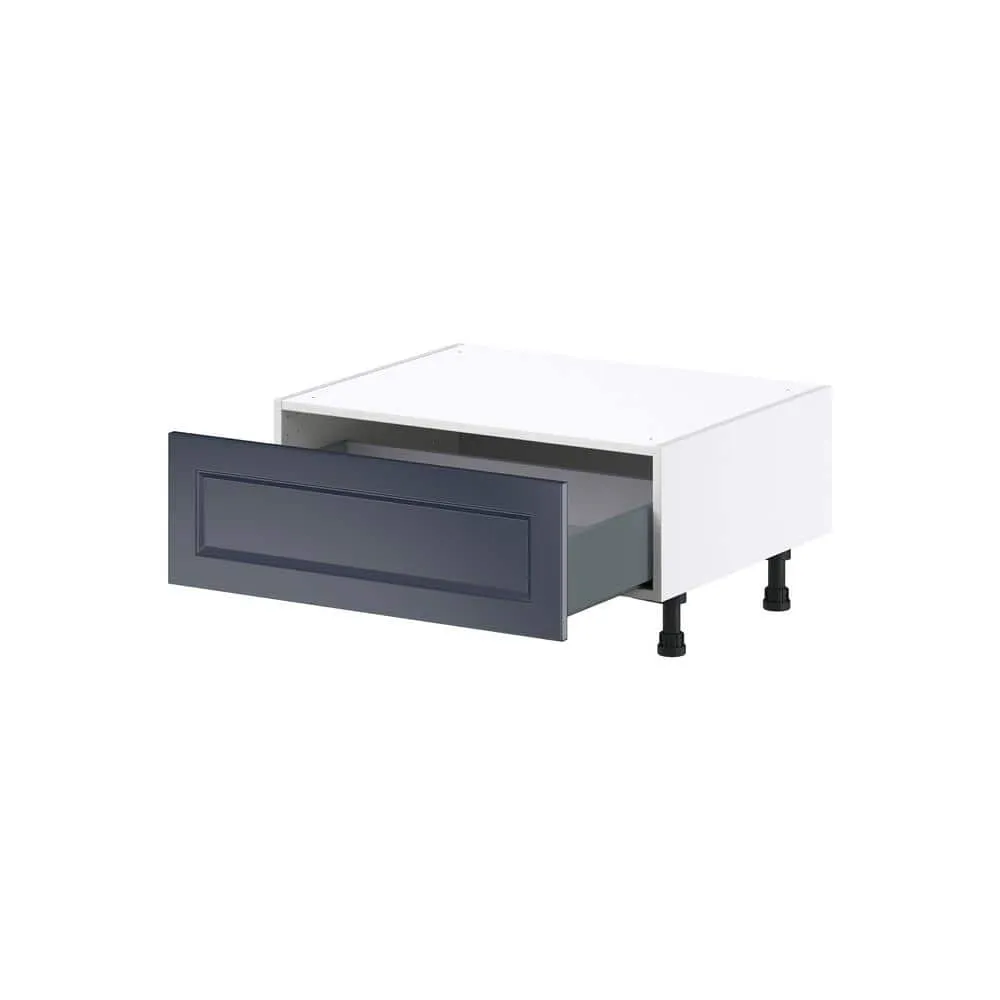 J COLLECTION 30 in. W x 24 in. D x 14.5 in. H Devon Painted Blue Shaker Assembled Base Window Seat Kitchen Cabinet, photo 6 of 8