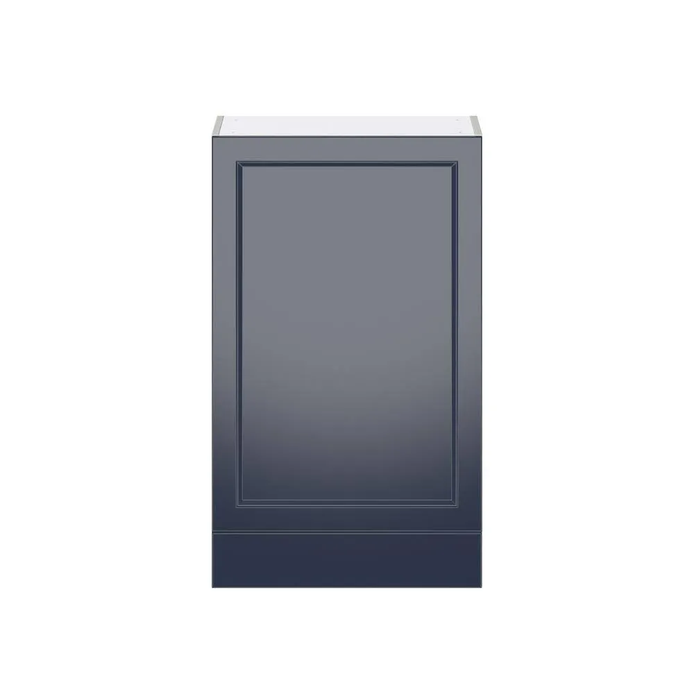 J COLLECTION Devon Painted 24 in. W x 40 in. H x 14 in. D Blue Recessed Assembled Wall Kitchen Cabinet with 1-Draw, photo 7 of 7