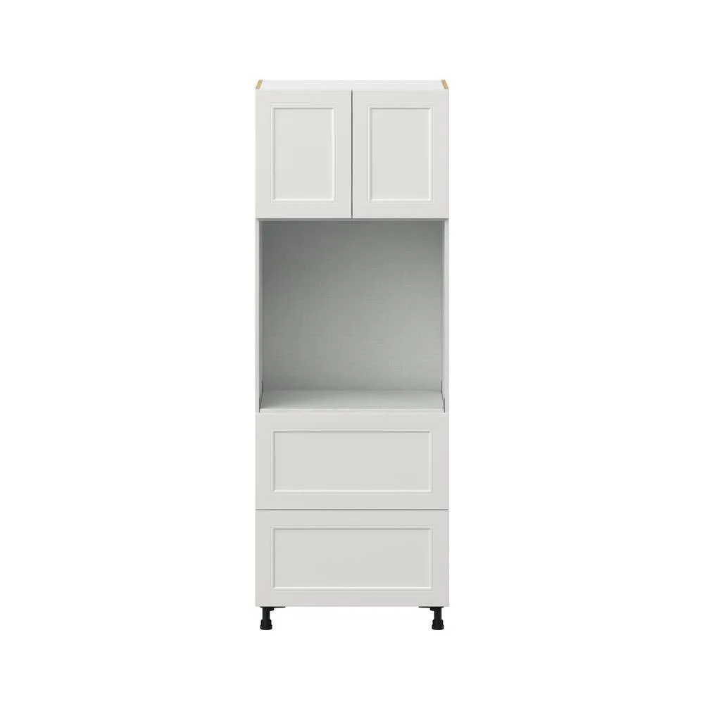 J COLLECTION Littleton Painted 30 in. W x 84.5 in. H x 24 in. D in Gray Shaker Assembled Single Oven Kitchen Cabinet, photo 6 of 7