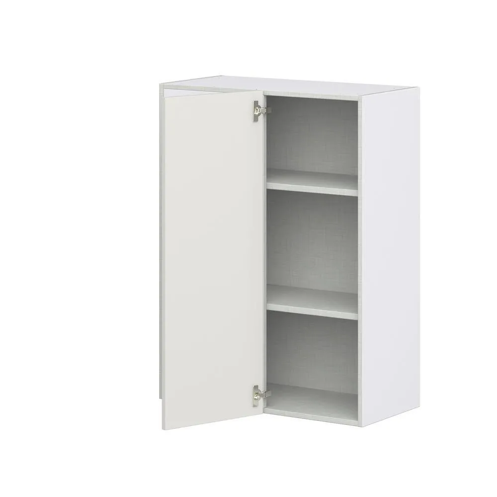 J COLLECTION 30 in. W X 40 in. H X 14 in. D Littleton Painted Light Gray Recessed Assembled Wall Blind corner Kitchen Cabinet, photo 6 of 8