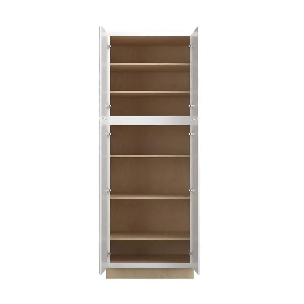 Mero Assemble 30 in. W x 84 in. H x 24 in. D Plywood Tall Cabinet in Painted White, photo 4 of 6