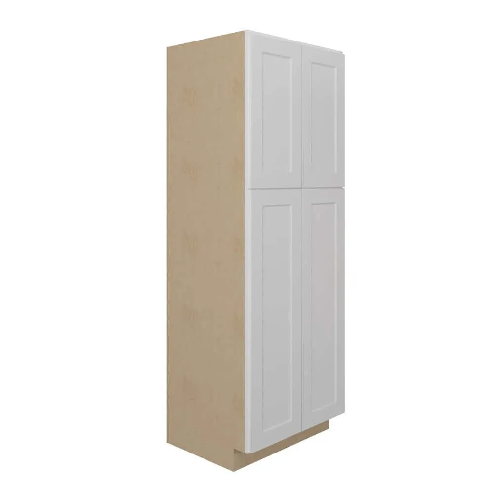 Mero Assemble 30 in. W x 84 in. H x 24 in. D Plywood Tall Cabinet in Painted White, photo 2 of 6