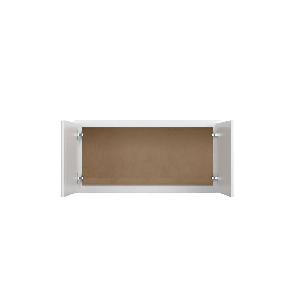 Norfolk Assembled 30 in. W x 15 in. H x 12 in. D Plywood Wall Cabinet in Painted White, photo 3 of 5