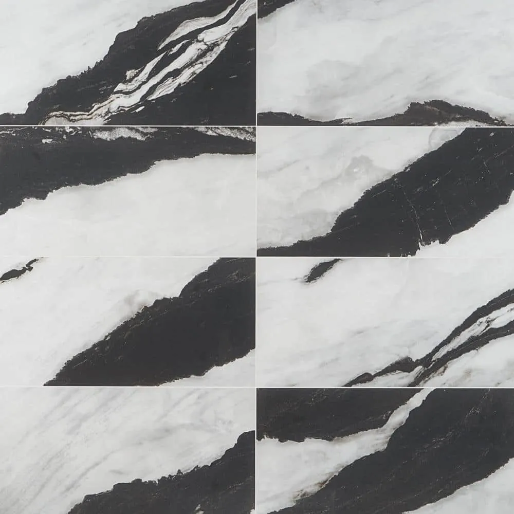 Ivy Hill Tile Saroshi Panda White 23.62 in. x 47.24 in. Polished Porcelain Floor and Wall Tile (15.5 sq. ft./Case), photo 3 of 10