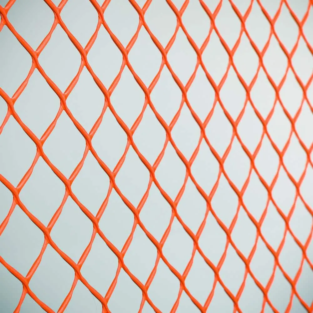 PEAK 50 ft. L x 48 in. H PVC Vinyl Safety Fence in Orange with 1-1/2 in. x 1-1/2 in. Mesh Size Garden Fence, photo 3 of 5