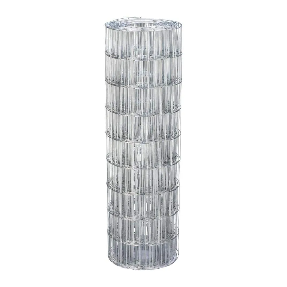 PEAK 36 in. H x 50 ft. L Galvanized Steel Welded Utility Fence with 4 in. x 2 in. Mesh Size Garden Fence, photo 4 of 5