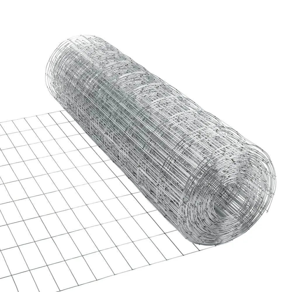 PEAK 36 in. H x 50 ft. L Galvanized Steel Welded Utility Fence with 4 in. x 2 in. Mesh Size Garden Fence, photo 5 of 5