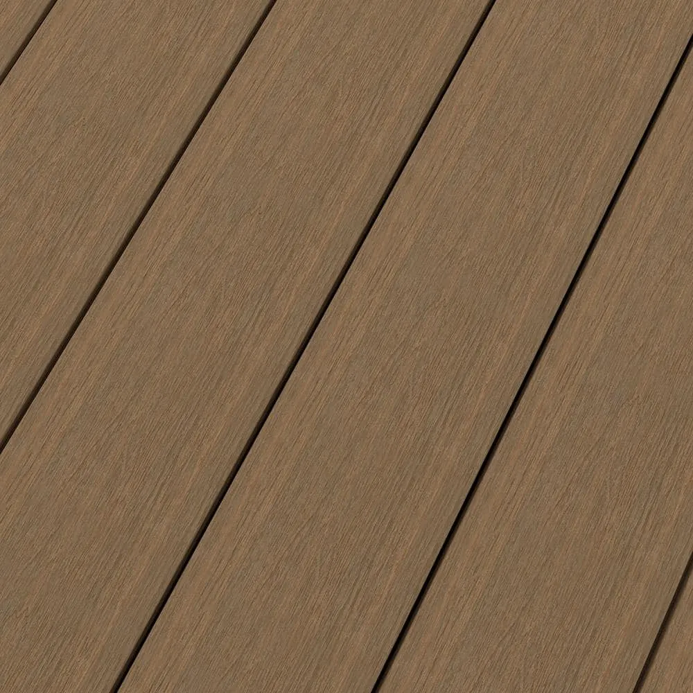 NewTechWood UltraShield Naturale Voyager Series 1 in. x 6 in. x 1 ft. Peruvian Teak Hollow Composite Decking Board Sample, photo 6 of 7