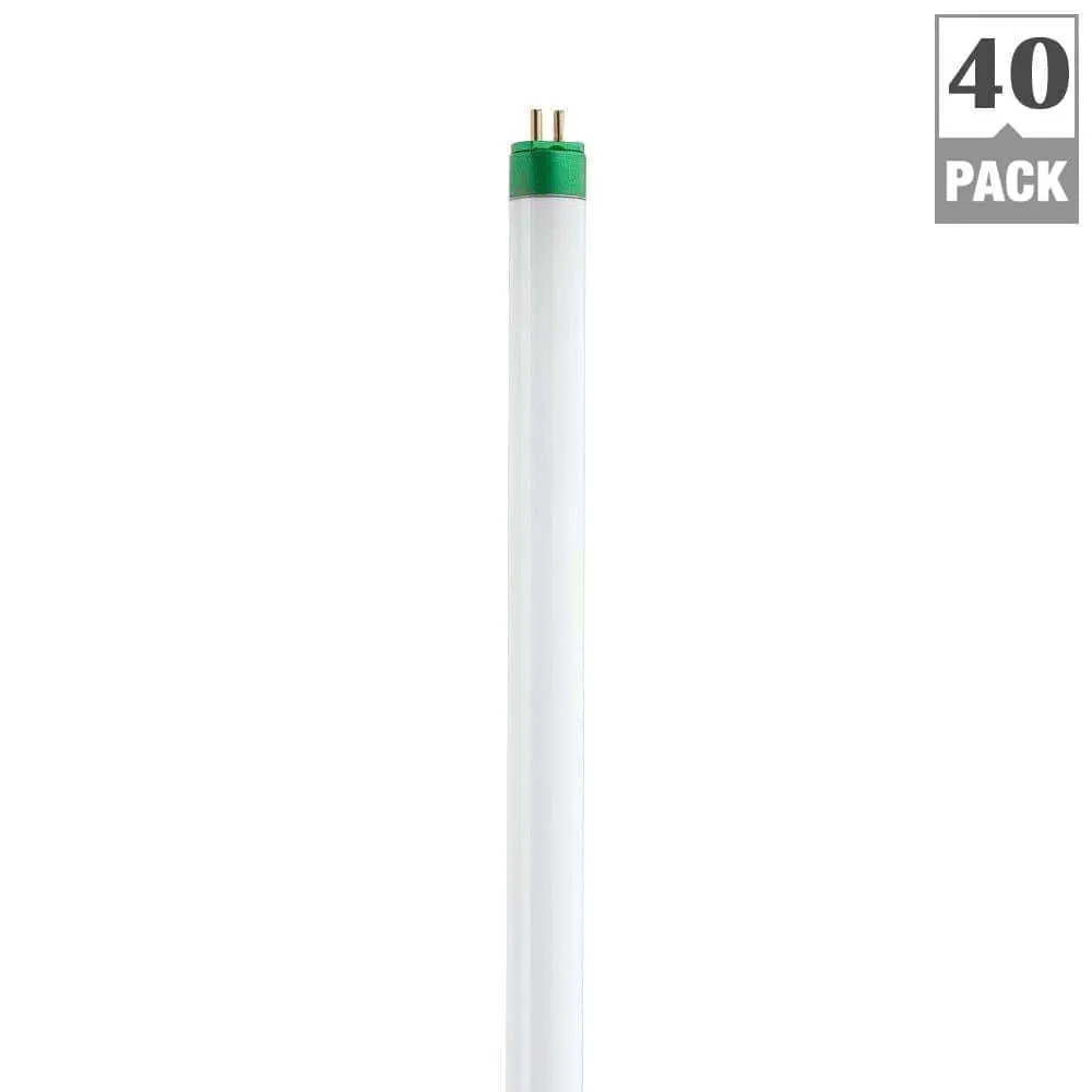Philips 14-Watt 22 in. Linear T5 Fluorescent Tube Light Bulb, Cool White 4100K, Alto, 40-Pack, photo 5 of 5
