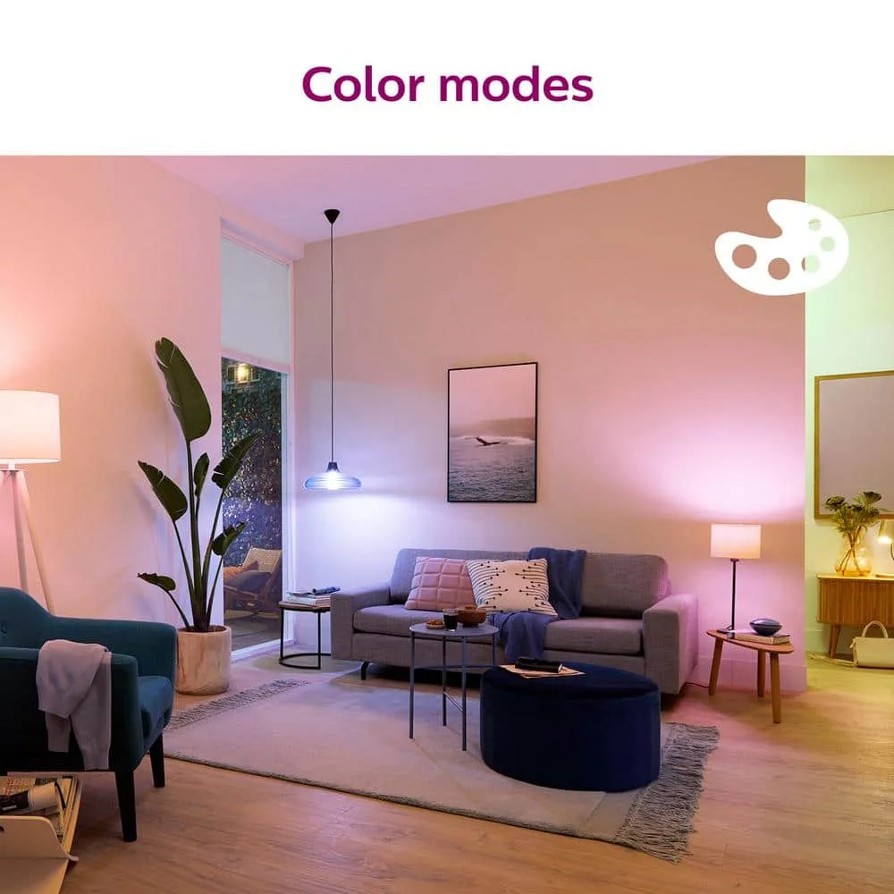 Philips Soft White A19 LED 60-Watt Equivalent Dimmable Smart Wi‑Fi WiZ Connected Light Bulbs (4‑Pack), photo 6 of 8