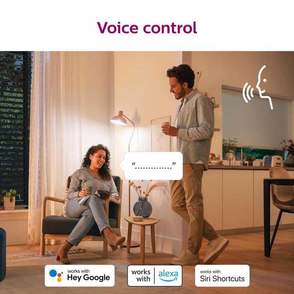Philips Soft White A19 LED 60-Watt Equivalent Dimmable Smart Wi‑Fi WiZ Connected Light Bulbs (4‑Pack), photo 2 of 8