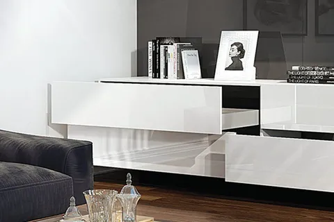 Lineabox 2-Sided Drawer Box System, 75mm Aluminum Profile for 5/8 in.