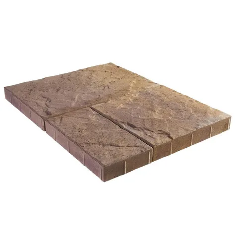 Panorama Supra 3-pc 15.75 × 15.75 × 2.25 in Platte River Blend Concrete Paver