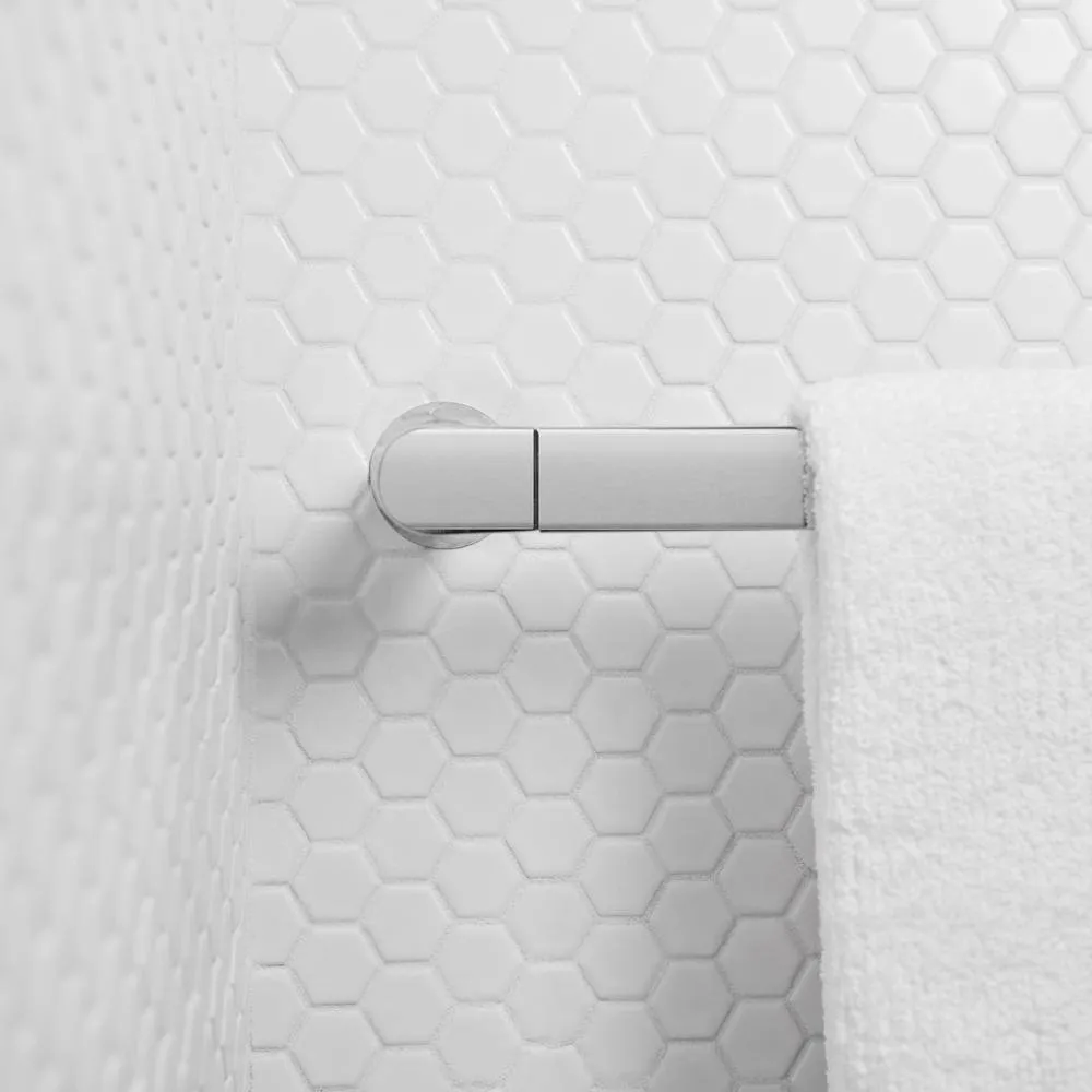 Daltile Premier Accents Powder White Hexagon 10 in. x 12 in. x 4 mm Porcelain Mosaic Floor and Wall Tile (0.84 sq. ft. / piece), photo 6 of 7