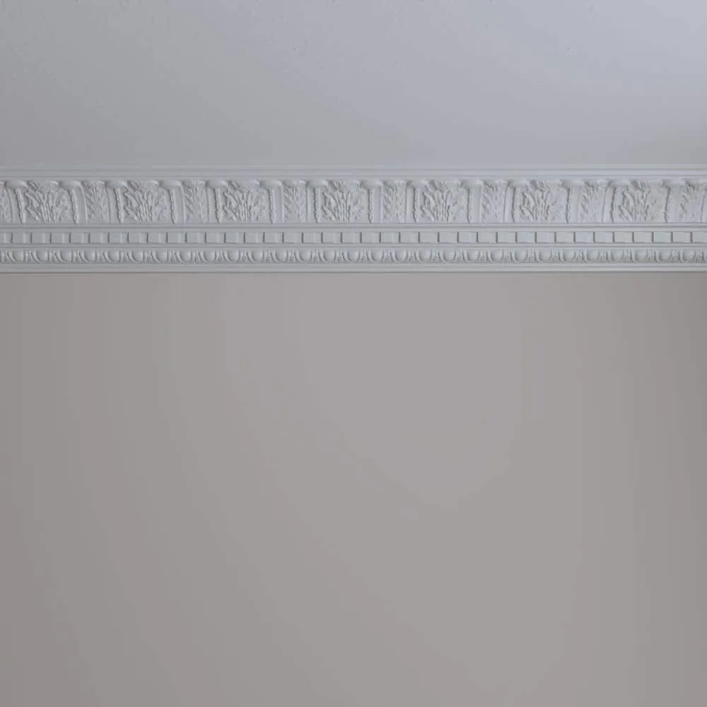 Ekena Millwork 4-3/4 in. x 4-3/4 in. x 94-1/2 in. Polyurethane Wakefield Crown Moulding, photo 11 of 14