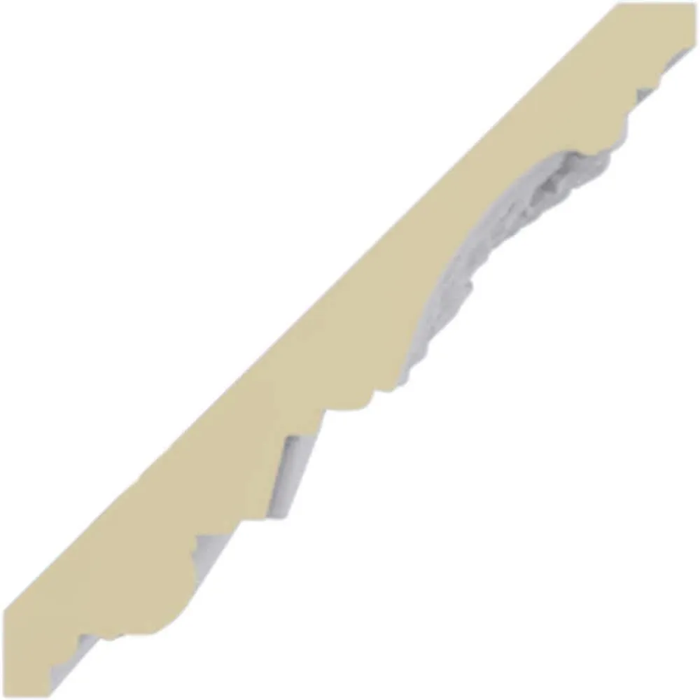 Ekena Millwork 4-3/4 in. x 4-3/4 in. x 94-1/2 in. Polyurethane Wakefield Crown Moulding, photo 2 of 14