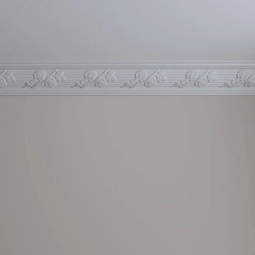 Ekena Millwork 4-1/4 in. x 4-1/4 in. x 94-1/2 in. Polyurethane Winston Crown Moulding, photo 11 of 14