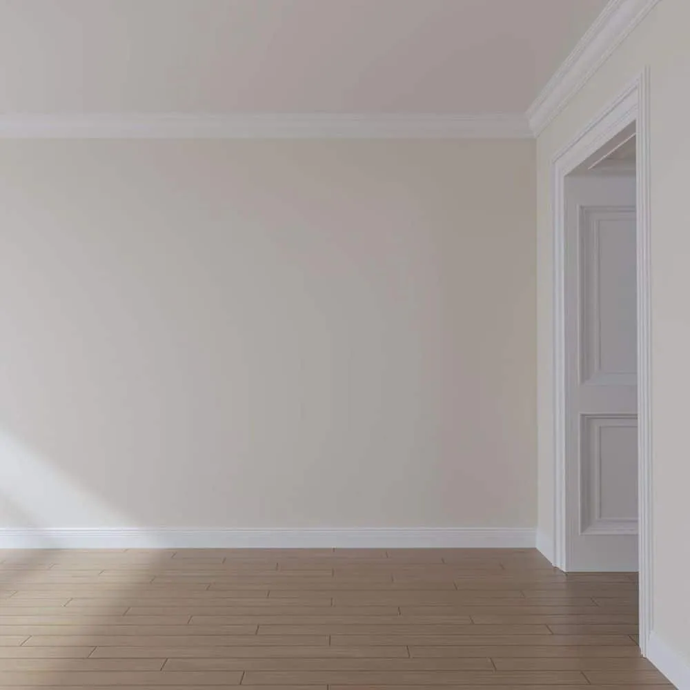 Ekena Millwork 5 in. x 4 in. x 94-1/2 in. x 6-3/8 in. Polyurethane Edwards Smooth Crown Moulding, photo 14 of 14