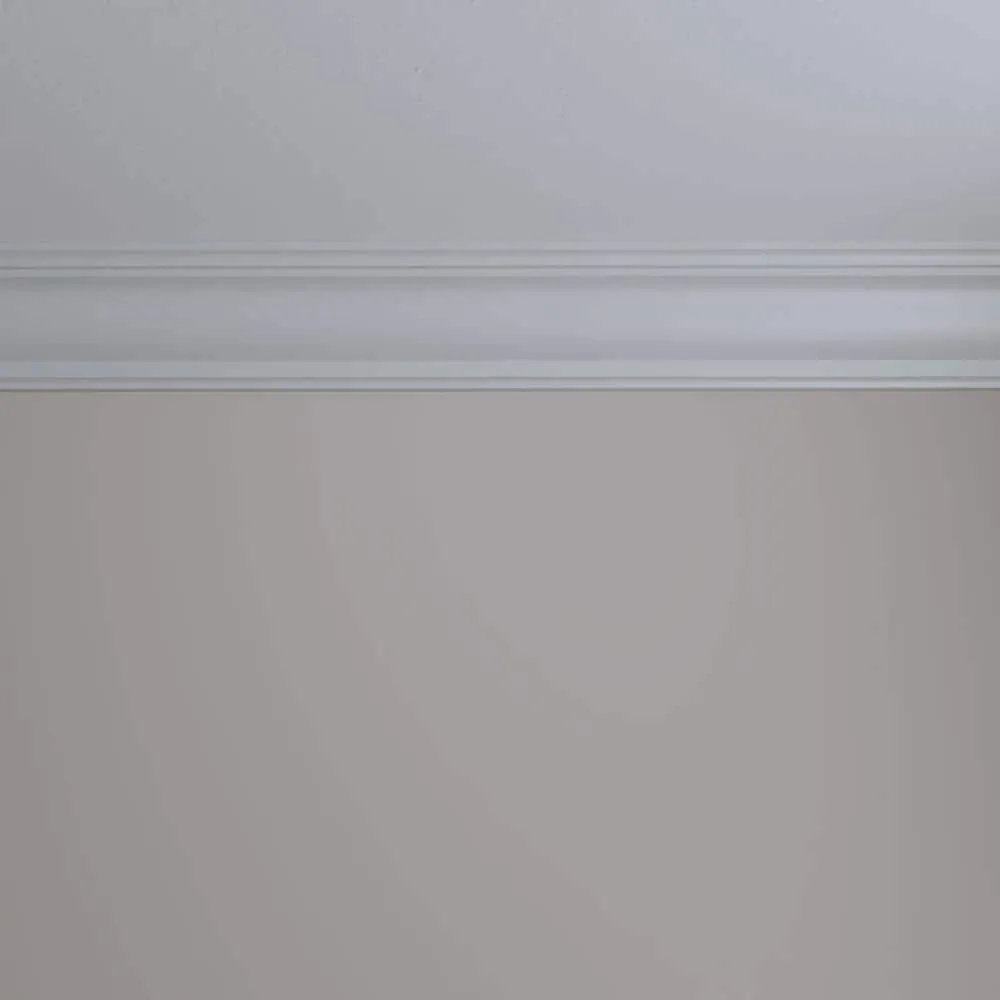 Ekena Millwork 5 in. x 4 in. x 94-1/2 in. x 6-3/8 in. Polyurethane Edwards Smooth Crown Moulding, photo 11 of 14